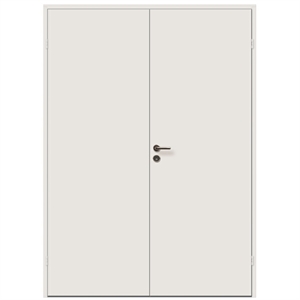 Glat Kompakt/Massiv dobbeltdør - Safco Doors